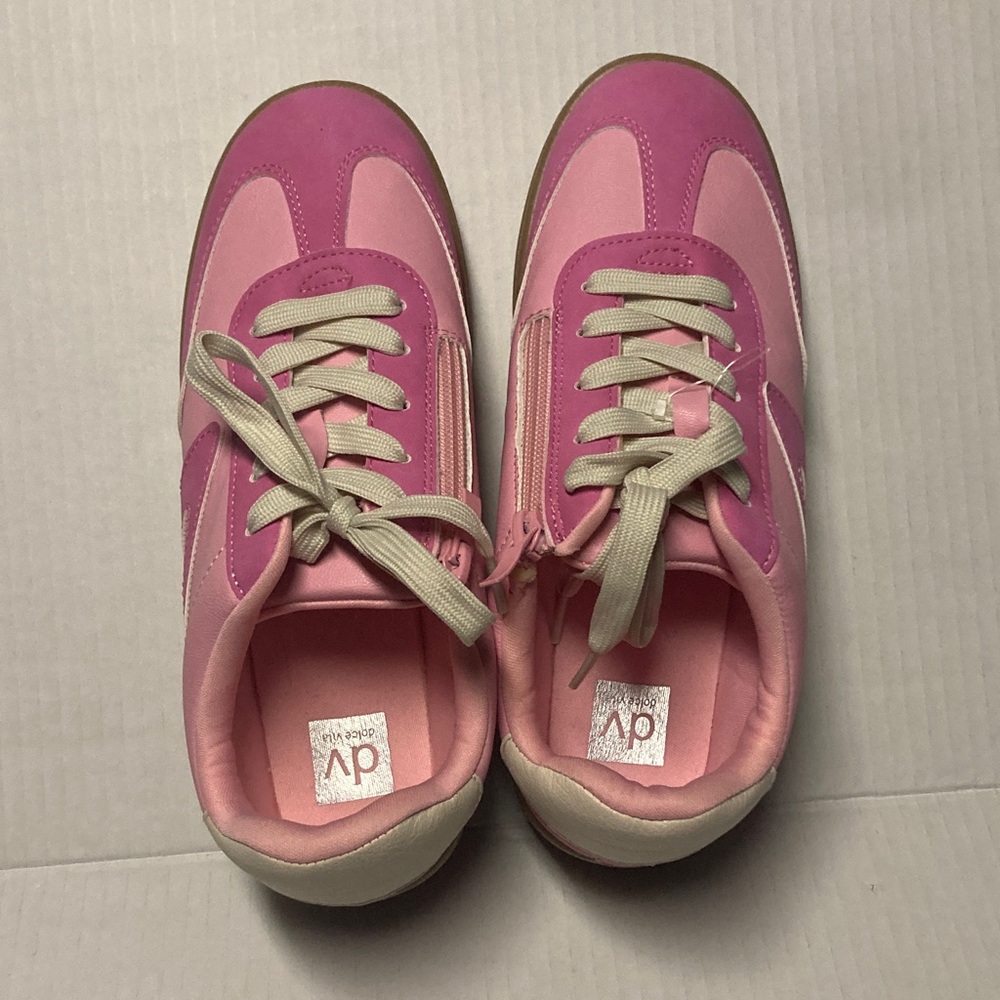 Dolce Vita Pink and Cream Sneakers